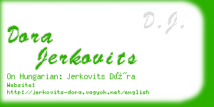 dora jerkovits business card